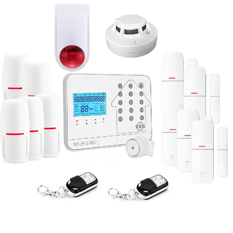 Kit Alarme maison connectée sans fil WIFI Box internet et GSM Futura blanche Smart Life- Lifebox - KIT7_0