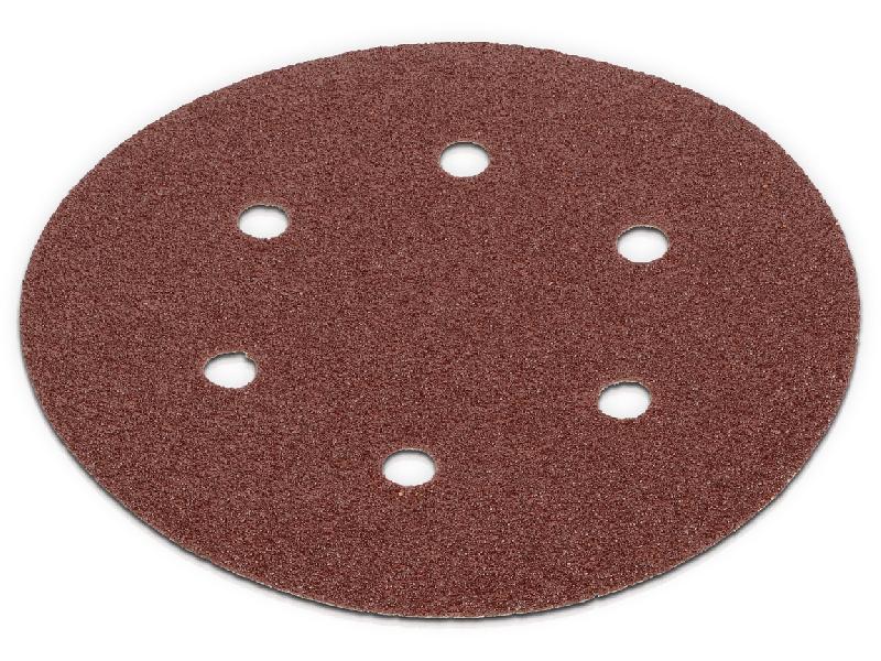 Lot de 5 disques auto-agrippants - grain 180 - ø 150 mm - abrasifs de ponçage_0