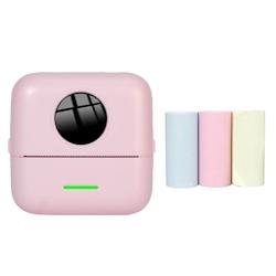 Mini Imprimante Bluetooth Thermique Avec Papier Couleur Pour Étudiants Rose YONIS - rose 3615616968803_0