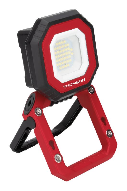 Mini projecteur de chantier compact rechargeable 7W - Thomson avec trépied et autonomie 10h_0