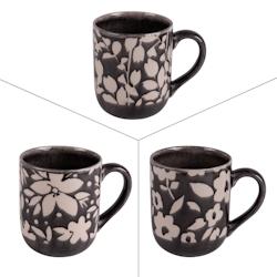 Mug Tsubaki 47 cl x3 -  Marron Rond Grès Table Passion 6.5x9 cm - marron Grès 3106232642784_0
