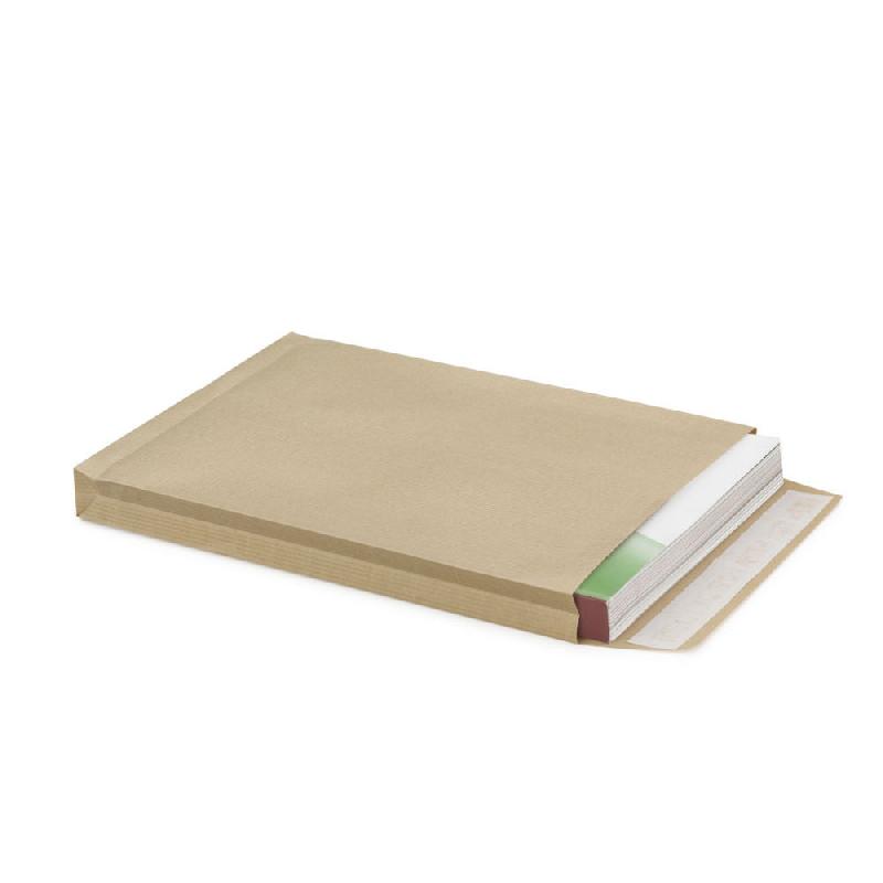 Enveloppe kraft brun - C4 - 229x324 - 120g/m² - Soufflet 20 mm