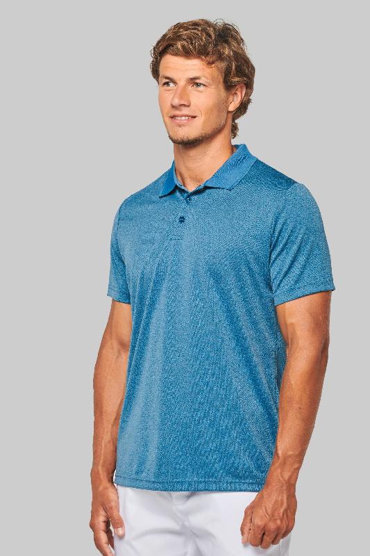 Polo chiné manches courtes - Réf: PA496 - 100% polyester, ultra résistant et respirant - Marque PROACT_0