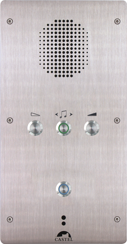 Poste cellule audio Full IP/SIP avec 1 bouton d'appel et fonction radio idéal pour pénitentiaire - XE-1B-CELL-RADIO_0
