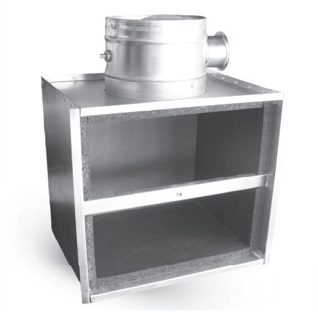 Caisson de ventilation PRW - Alnor - dimensions 261x261 à 595x595 mm - isolation résistante et adaptable_0