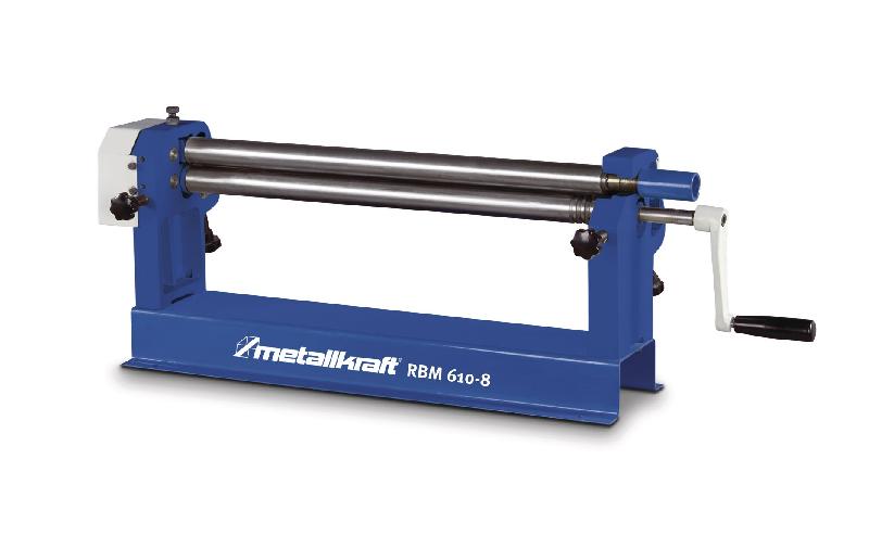 Rouleuse de tôles manuelle d'établi à 3 rouleaux largeur du travail 610 mm épaisseur jusque 0,8 mm en acier Metallkraft RBM610-8_0