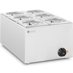 Royal Catering - Royal Catering RCBM_GN1/6_1 Bain-marie professionnel 640 W 6 x Bacs GN 1/6 Bain-marie inox - inox 4062859130174_0