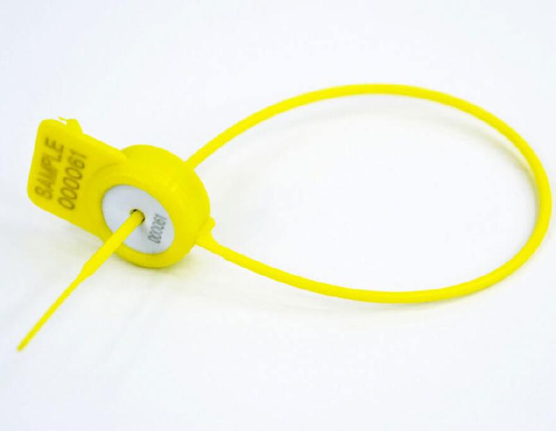 Scellé à tige lisse en nylon - Longueur 190 mm - Ø1.3 mm - Tête 10.31x10.92 mm - Insert métallique - Jaune_0
