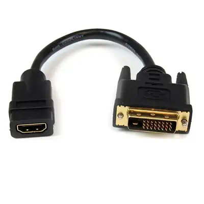 StarTech Cble adaptateur vidéo de 20 cm HDMI vers DVI-D_0