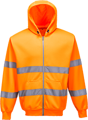 Sweat-shirt haute-visibilité orange b305, m_0