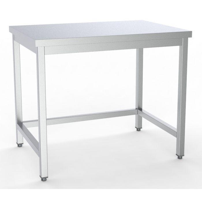 Table inox de travail dessous ouvert démontable profondeur 700mm longueur 1200mm - 7333.0024_0