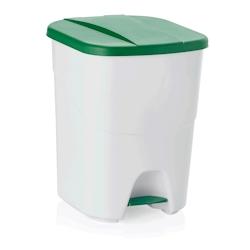 Poubelle à pédale en  Polypropylène 40 L vert  L 350 mm l 385 mm H 455 mm Was Germany - vert plastique 1143 402_0