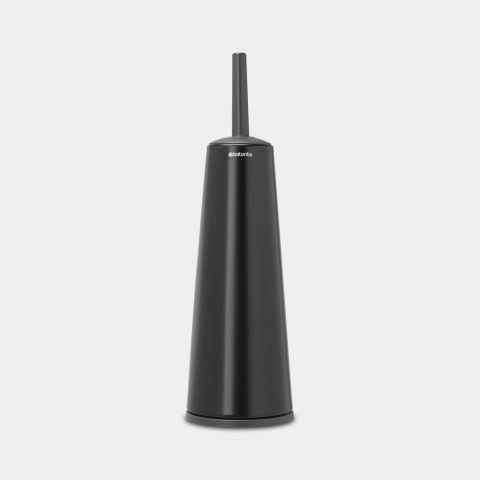 Brosse de toilettes et support -ReNew - Matt Black - Brosse au design intelligent - Matériaux résistants à la corrosion_0