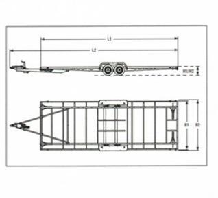 Châssis bas AL-KO pour Tiny House 6600 mm - 2 essieux - capacité 2865 kg_0