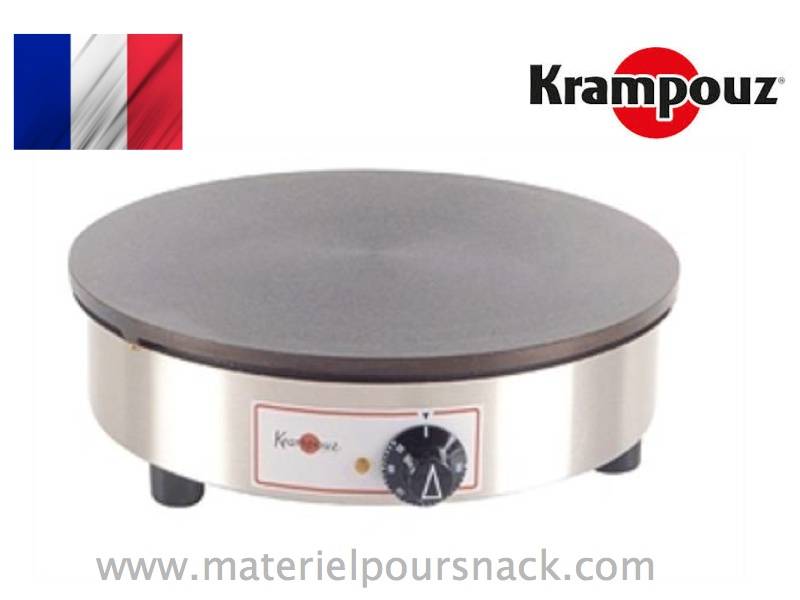 Crêpière électrique Krampouz CEBIV4 - Fabrication française - 3 kW - Plaque inox_0