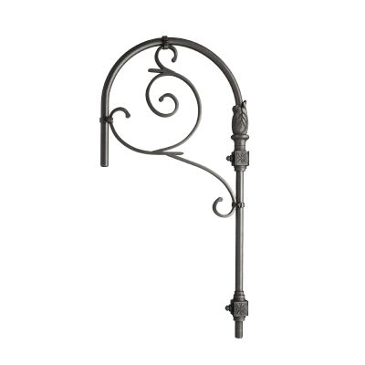 Crosse classique Bastia B - Fonte de Paris - acier et décor aluminium - saillie 750 mm_0