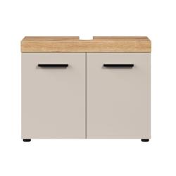 Deladeco Ensemble de salle de bain moderne chêne/cachemire Leane - 3665367399586_0