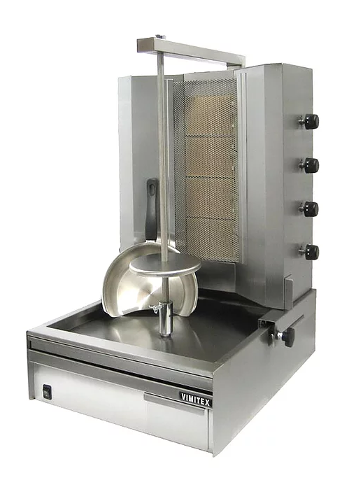 Doner Kebab Grill  gaz infrarouges 4 brûleurs 40 kg VIMITEX 904B_0