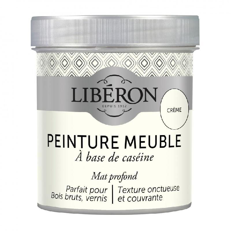 Peinture meuble et boiserie LIBERON - caséine crème mat 0.5 l sans sous-couche - rendement 6m²_0