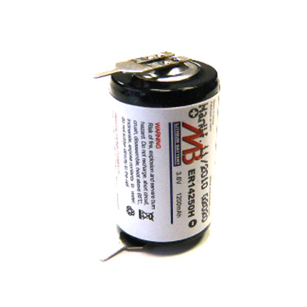 Pile lithium ER14250H 1/2AA 3.6V 1200mAh P2 - Marque Microbatt - Quantité 1_0