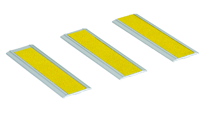 Plat de guidage - Profilé à 3 ou 4 cannelures avec bandes antidérapantes - Marque Romus_0