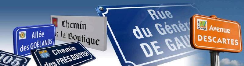Signalisation de rue - Plaques en aluminium ou émaillées conformes à la norme NF_0