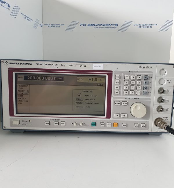 Smt 02 - Générateur de signaux - Rohde and Schwarz - 5 kHz à 1.5 GHz - Résolution 0.1 Hz_0
