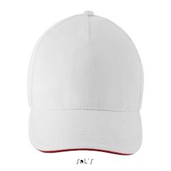 Sol's - Casquette tricolore unisexe LONGCHAMP Blanc Taille Unique - Taille unique blanc 3660731310440_0