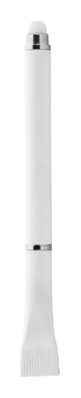 Stylo stylet à bille en papier recyclé - tactile avec capuchon assorti - encre bleue_0
