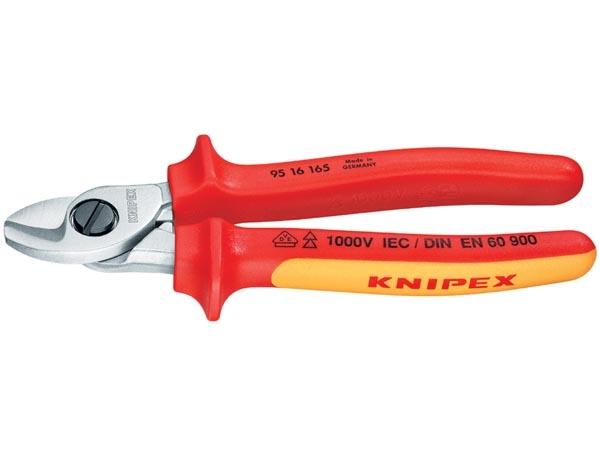 COUPE-CÂBLE CUIVRE ET ALUMINIUM - CHROMÉ - 165MM - 1000V KNIPEX KPX951_0