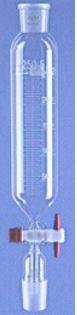 Ampoule cylindrique graduée - clé téflon - 2000 ml - voie 4 - EC 29/32 F&M - cyl Ø 85_0