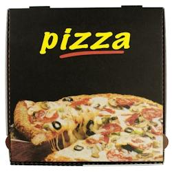 Boîte à Pizza Black Box - Carton - 33 x 33 x 3,5 cm - par 100 - noir 3760394090380_0
