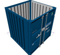 Container de stockage 10 pieds -Porte sectionnelle - LC10 garage_0