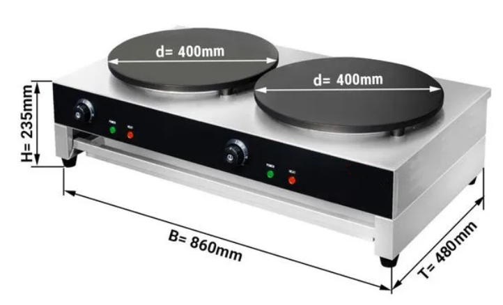 Crêpière double - 400v_0