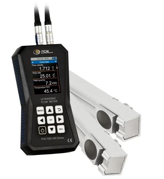 Débitmètre à ultrason portatif avec capteurs pour petits tuyaux - PCE-TDS 200 SM - PCE INSTRUMENTS_0