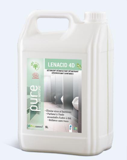 Detartrant desinfectant - lenacid 4d - huile essentielle arbre a the 5l - h106_0