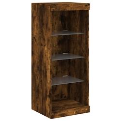 Helloshop26 - Buffet bahut commode armoire meuble de rangement organisateur cuisine salle de séjour salon avec lumières LED 41 x 37 02_0029882 - 300_0
