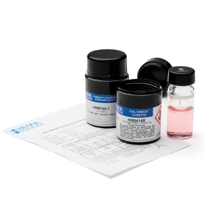 Kit d'étalonnage chlore libre et total - Compatible HI83414 et HI93414 - Référence HI93414-11_0