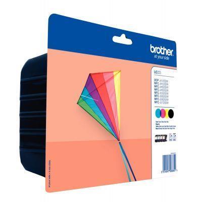 Lot de 4 cartouches jet d'encre Brother LC223VALBP - Noir, Cyan, Magenta, Jaune - Fabricant BROTHER_0