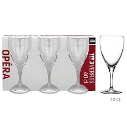 Lot de 8 Verres à Pied Opera 40cl x3 Maitre Chef - VERROP002_8_0