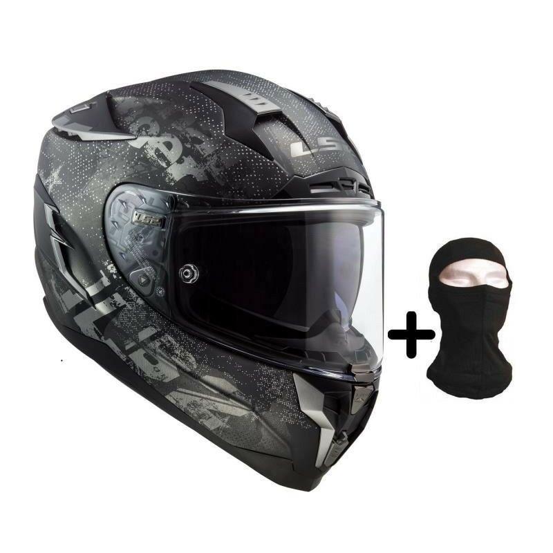 CASQUE MOTO INTÉGRAL CHALLENGER FLEX + CAGOULE - NOIR MAT - S = 55-56 CM - LS2