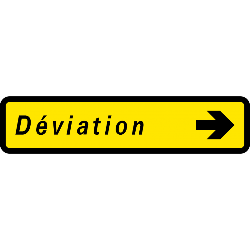Panneau de voirie temporaire KD43 - signalisation de déviation - WP Signalisation_0