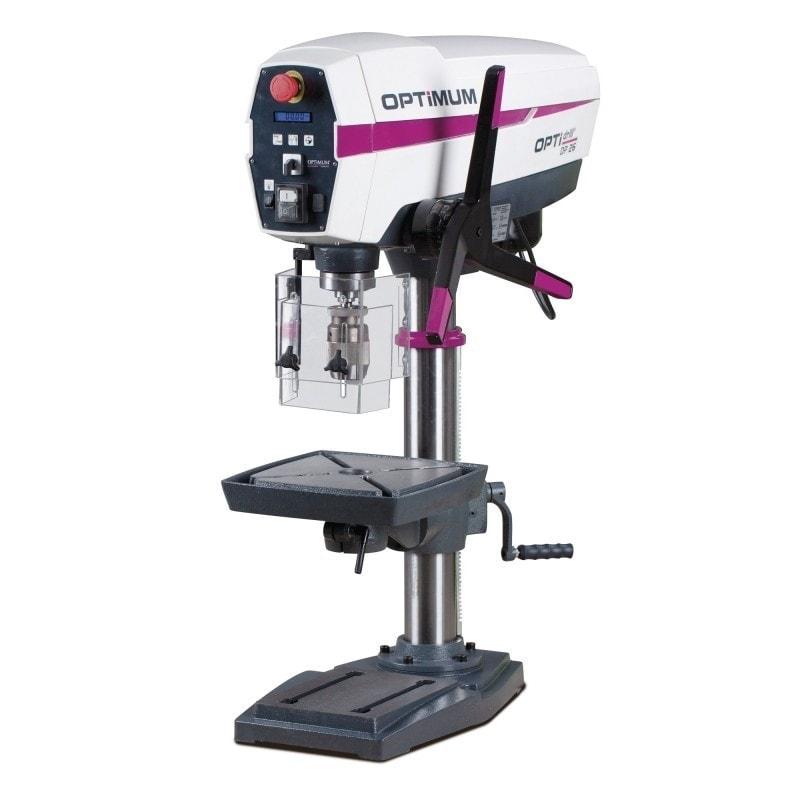 Perceuse d'établi Optimum DP26-T (230 V) - Haute qualité, colonne robuste et accessoires inclus_0