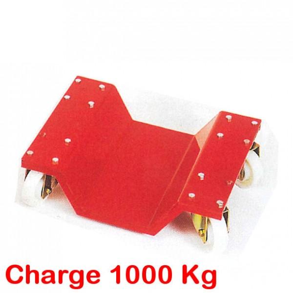 Plateau roulant bois - Charge 350 Kg sur