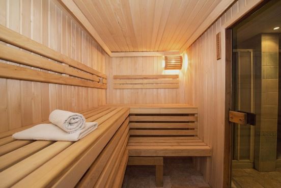 Pool house container aménagé pour spa ou sauna - espace bien-être et détente_0