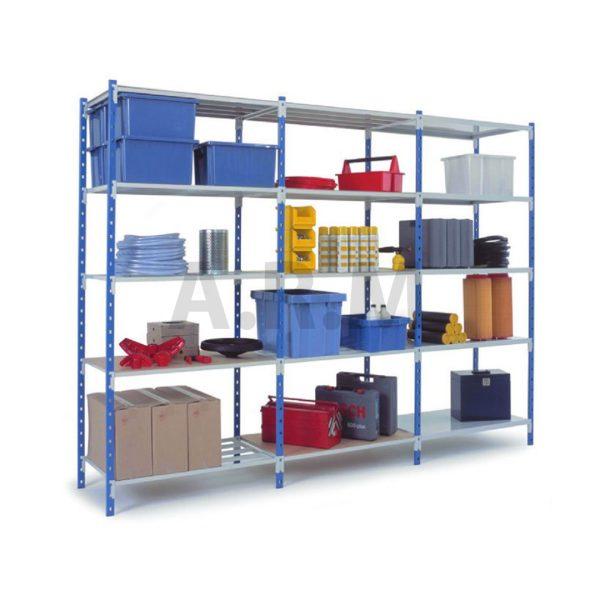 Rayonnage peint à tablettes tubulaires Flip et tôlées Fliclass_0