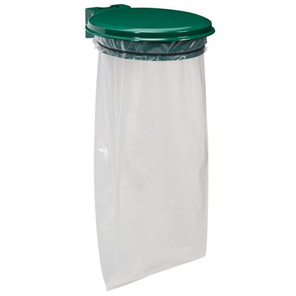 Support à sac poubelle 110 litres - Collecmur Modèle EXTREME - avec couvercle et garantie 5 ans_0