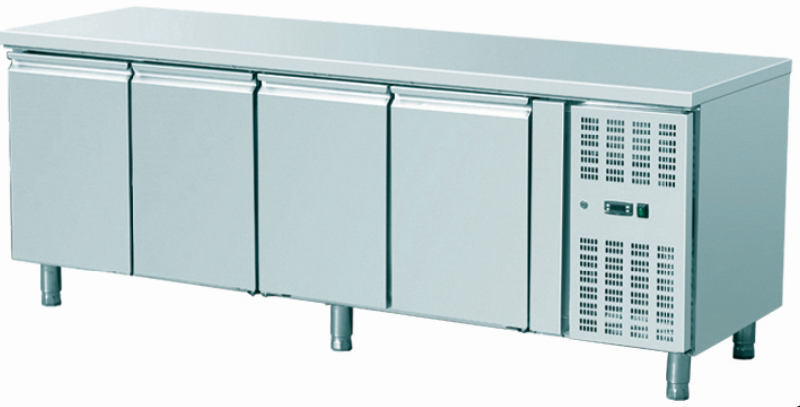 Table réfrigérée professionnelle 4 portes 553 l ventilé -2 / +8°c - THSNACK4100TN_0