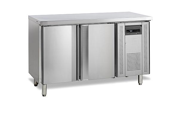 Timbre desserte réfrigérée 2 portes centrale 240 litres premium inox 304 - SK6210_0