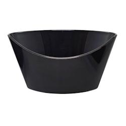 VASCELLA Barquette à frites PP noir panino 12 x 7,5 x 6,5 cm (100 unités) - noir plastique V123245_0